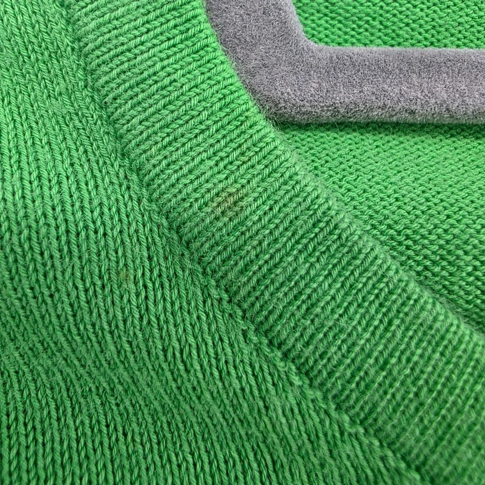 Liz Claiborne Small Cardigan Sweater Green  Button‎ Long Sleeve Cotton preppy